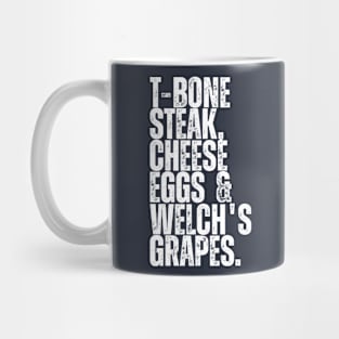 Guest Check - T-Bone Steak, Cheese Eggs, Welch's Grape Mug